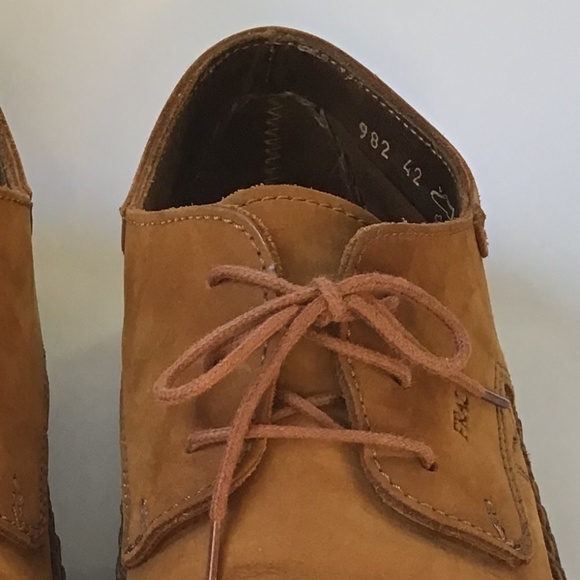 Frau Italian Leather Shoes Men’s Size 42 EU 8 1/2 US Brown Footwear Italy - Picture 13 of 15